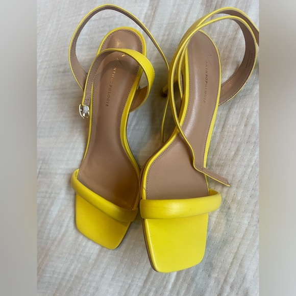 Anthropologie Yellow Low Heels - Picture 1 of 12